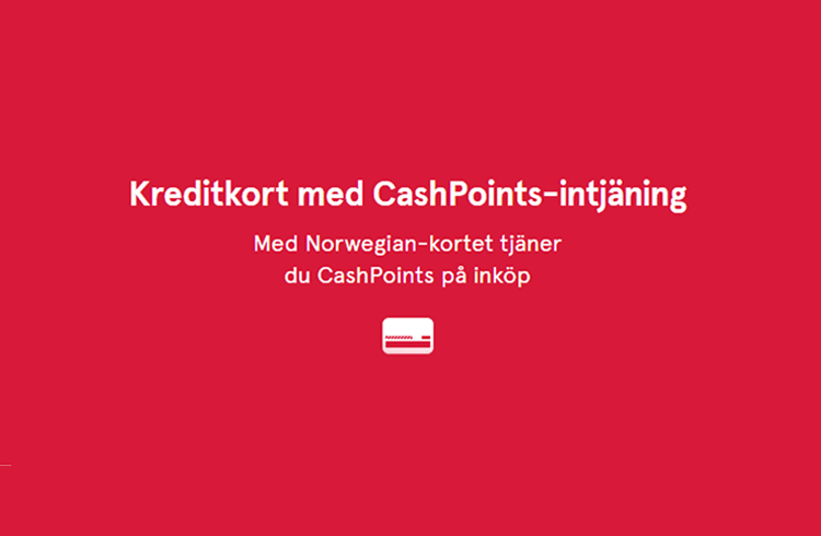 Tjäna CashPoints med Bank Norwegian kreditkort