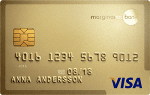 Marginalen bank gold kreditkort