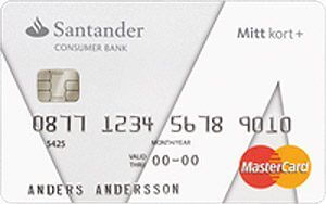 Santander mitt kort plus kreditkort